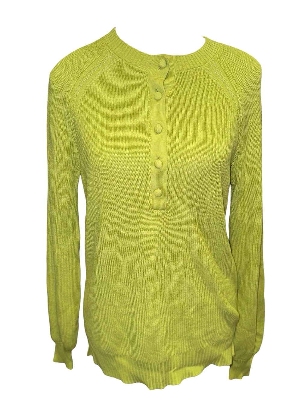 Gorgeous Lime green Henley sweater